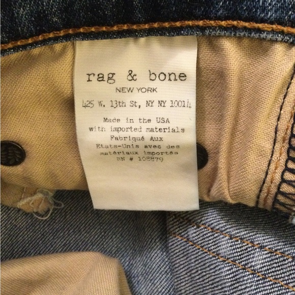 rag & bone women’s Dre Capri low-rise jeans - Picture 9 of 11